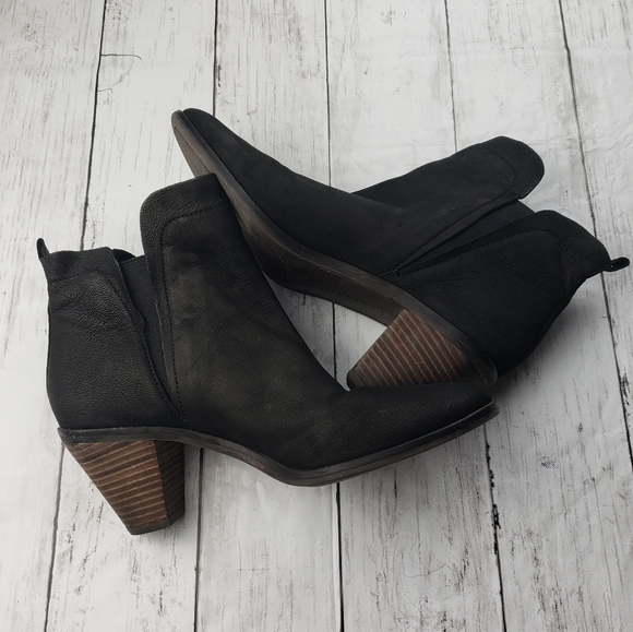 Lucky Brand Shoes - Lucky Brand JANA suede  pull-on stacked heel boot